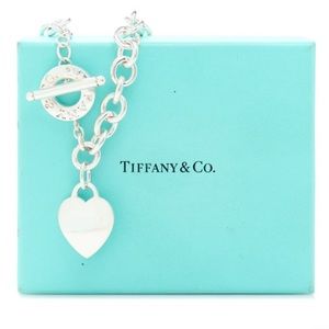 Authentic Tiffany and co Heart toggle necklace